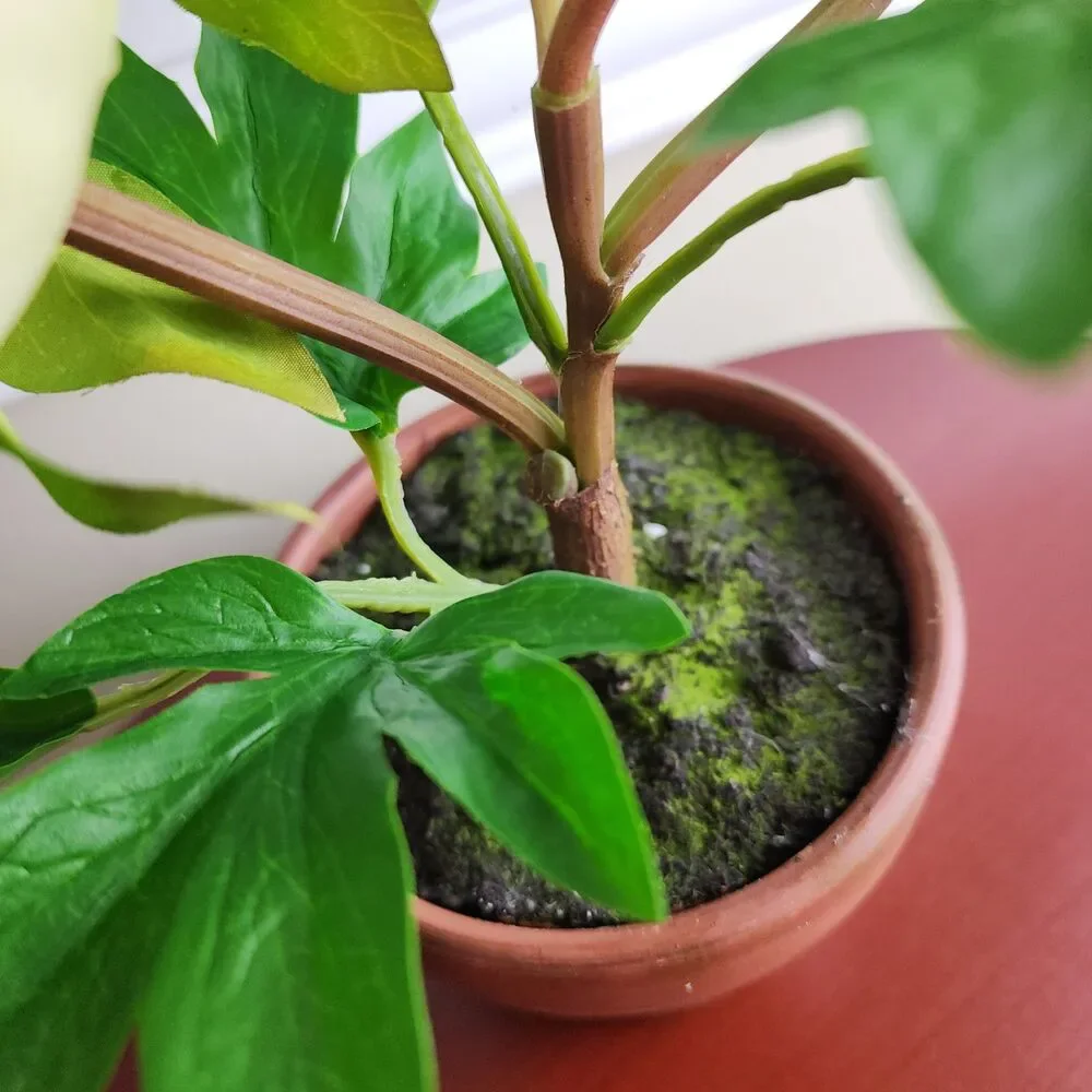 Artificial Faux Soft Touch Flower Plant in Pot Indoor Home Decoration